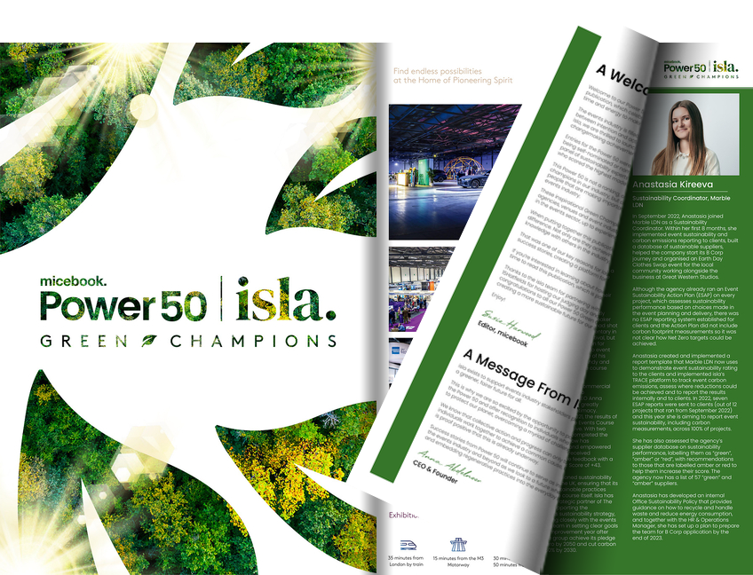 MICEBOOK - POWER 50 GREEN CHAMPIONS COVER 1